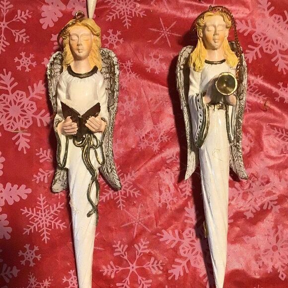 Ornaments set of four angel ornaments - Picture 2 of 5